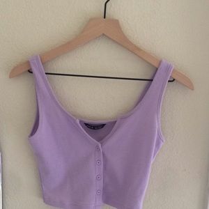 Purple Crop Tank